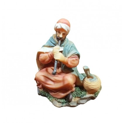 Statuina Pastore per Presepe Incantatore di Serpenti h 12 cm