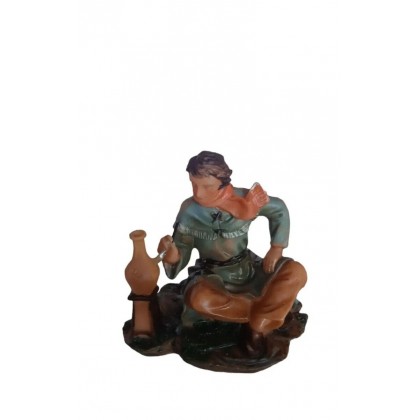Statuina Pastore per Presepe Vasaio h 12 cm