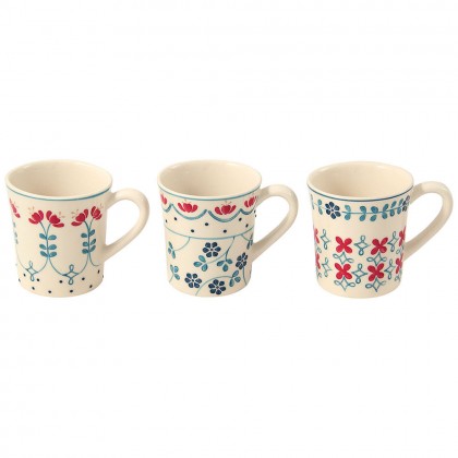 3 tazze Mug in Ceramica Wald Linea Casabella