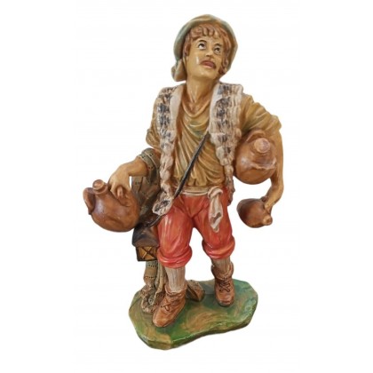 Statuina Pastore Uomo con Giare infrangibile h 20 cm...