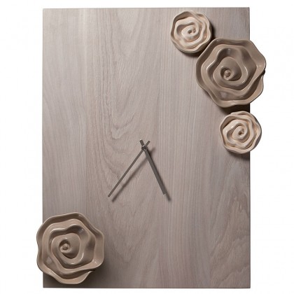 Orologio rettangolare con rose - saldo