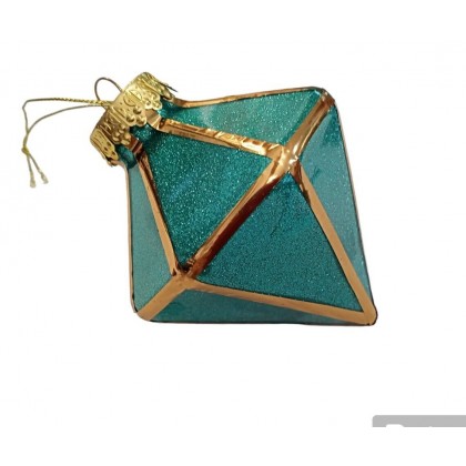 6 Palline Decorazione Natalizia in PVC infrangibili, oro...