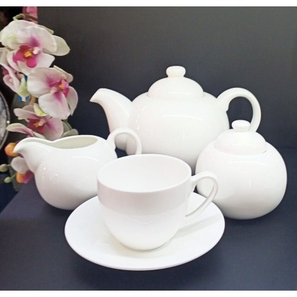 Servizio Tè Kiko 9 Pezzi Fine Porcellana Bone China Fade