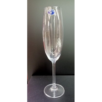 6 Calici Flute trasparenti 220ml Colibrì Fade Maison