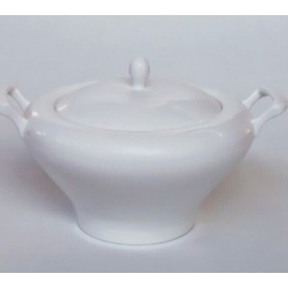 Zuppiera Lady in porcellana bianca Wald