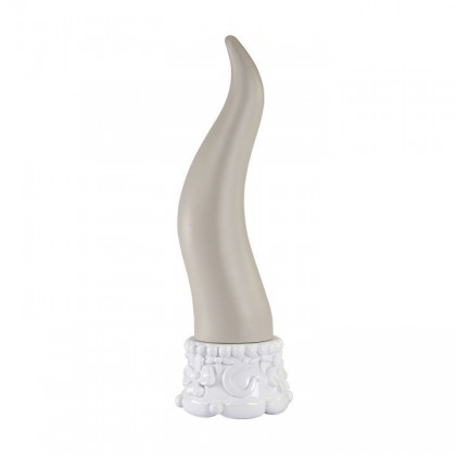 Portafortuna "Corno" Tortora in Resina h 18,5 cm Ditta Wald