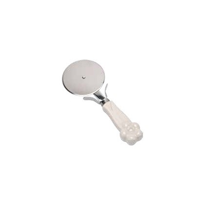 Tagliapizza con manico in porcellana, Wald Petalo bianco