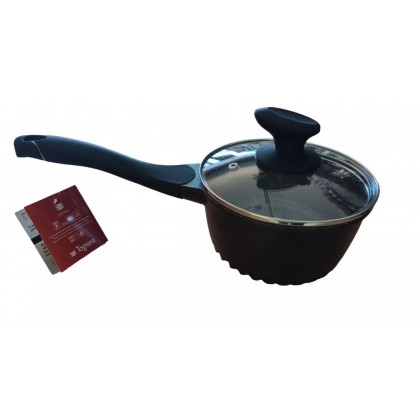 Pentolino1Manico16cm Antiaderente + Coperchio Vetro...