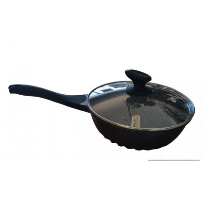 Padella Alta 24cm Antiaderente + Coperchio Vetro Evoluta...