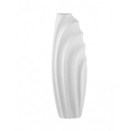 Vaso Ovale Nabi H 57 cm in Ceramica Bianca