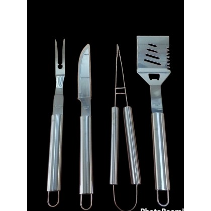 Set Barbecue 4 pezzi Acciaio Fade