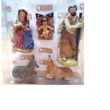 Natività Personaggi per presepe in Resina h 9 cm 5 pezzi