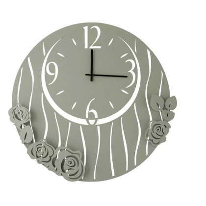 Orologio rotondo in metallo traforato Wald