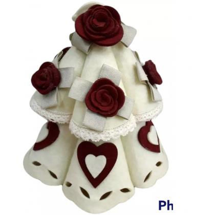 Alberello in feltro decorativo Wald