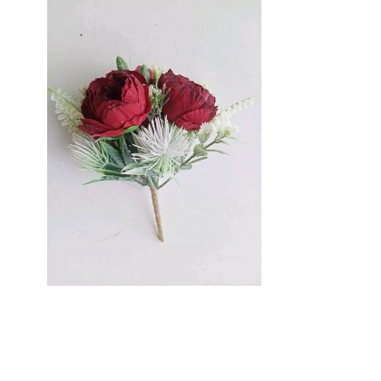 Mazzetto 3 Peonie Rosse Frost