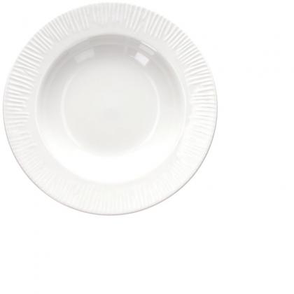 6 Piatti Fondi in Porcellana modello Philo White Tognana