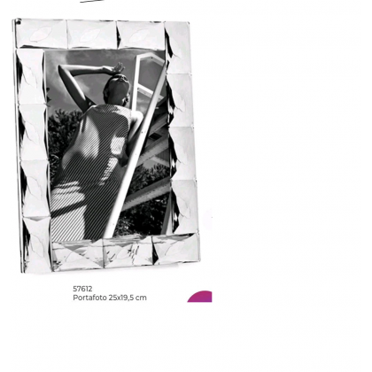 Portafoto In Cristallo Trasparente Arbe 25 X 19 cm Fade...