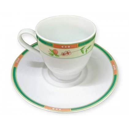 Set 6 tazze da tè in porcellana, Lilly Verde Tendenze