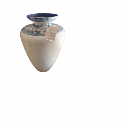 Vaso Vetro Dipinto a mano Criachi h38 cm Saldo 50 %