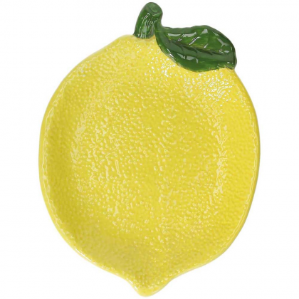 Lemon Garden Piattino in Ceramica decoro Limoni