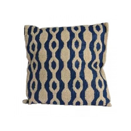 Cuscino d'arredamento quadrato 40 x 40 cm in Cotone Blu e...