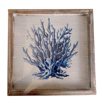 Quadro Stampa Corallo Di Mare su Tela con cornice legno...