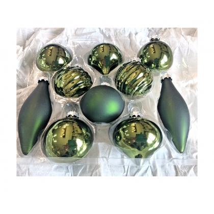 Promozione 10 Palle per Albero Natale in Vetro colore...