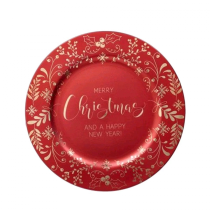 Set 6 Sottopiatti 33cm Rosso Linea Christmas Tognana...