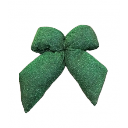 Fiocco in Tessuto Glitter colore Verde