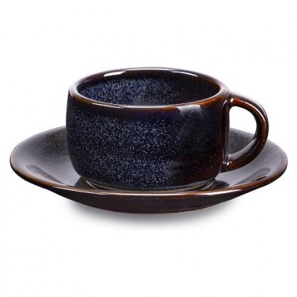 6 tazzine caffè linea Biscuit Nero Fade