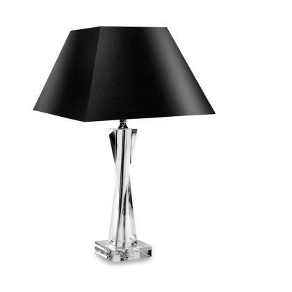 Lampada cristallo Linea Londra con paralume Nero Fade