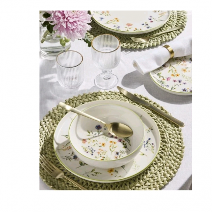 Servizio Piatti 12 Pezzi Edge Juliette in Porcellana Tognana