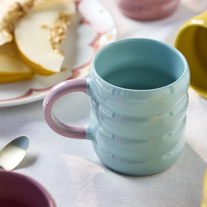 Tazza Mug linea Bubble celesteTognana