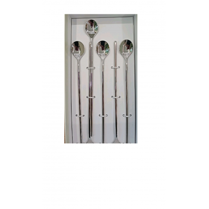 6 Cucchiaini Lunghi Bibite modello Snow, marca Mepra,...