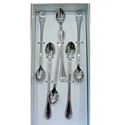 6 Cucchiaini Lunghi Bibite modello Boheme marca Mepra,...