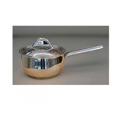 Pentolino in acciaio Ø 16cm con coperchio, 1950 Mepra