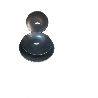 Servizio 18 pezzi Ritual colore nero super strong Tognana