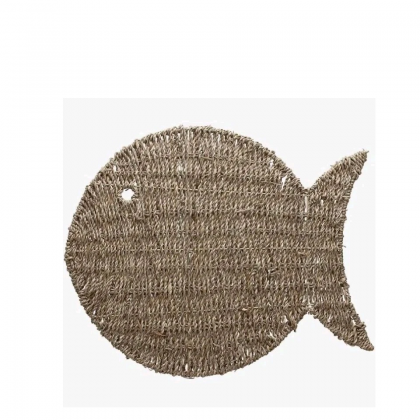 Sottopiatto, Tovaglietta Pesce 43x35 cm in fibra naturale