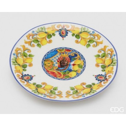 Piatto Piano decoro Caltagirone Ø28 cm