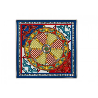 Baci Milano Svuotatasche midi quadrato Sole Mio in Saldo