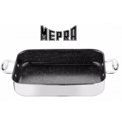 Rostiera in acciaio rivestimento pietra 35x25cm Saldo