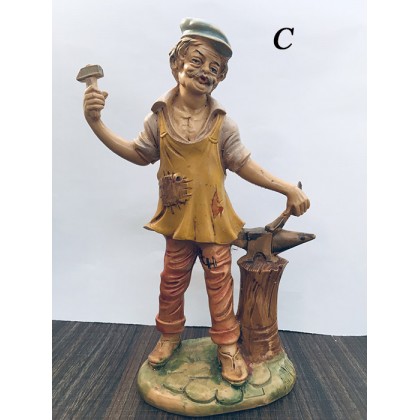 Statuina pastore fabbro infrangibile Euromarchi h 20 cm